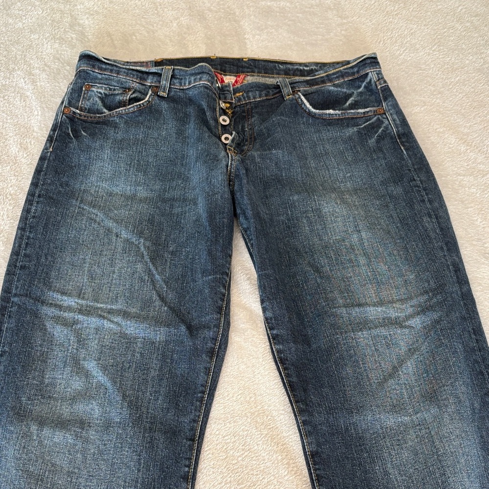 Lucky Brand Women's Easy Rider Button Fly Jeans Size 12/31 Vintage EUC